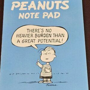 Vintage Hallmark Peanuts Note Memo Pad